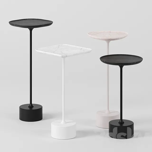 Jardim side tables set 1 by Sollos 3DS Max Model