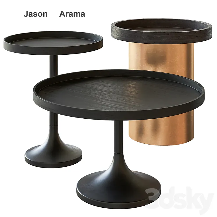 Jason Arama Coffee Table by La Redoute 3DS Max Model