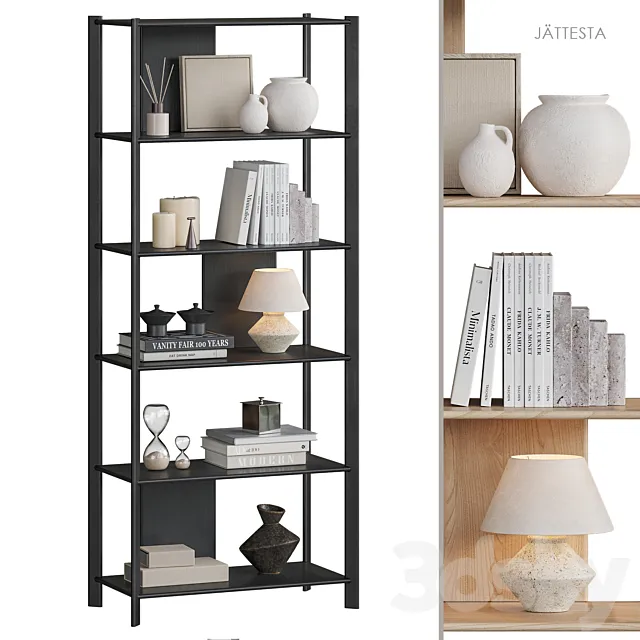 JÄTTESTA IKEA bookcase 3ds Max