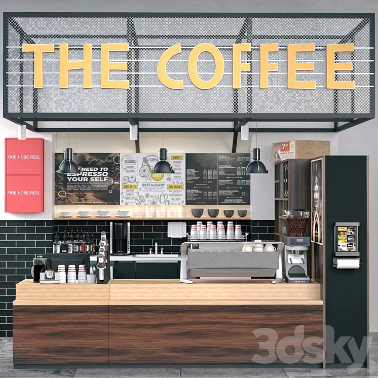 JC Coffee Shop 6 3DS Max