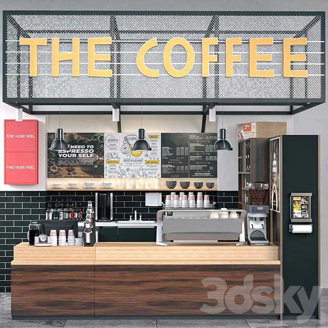 JC Coffee Shop 6 3DSMax File