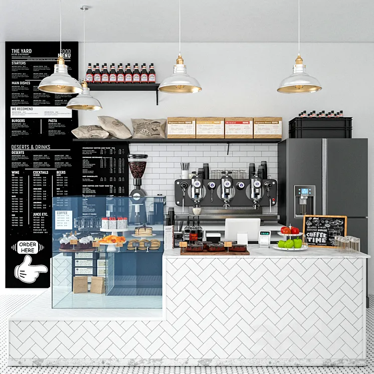 JC Coffee Shop 8 3DS Max