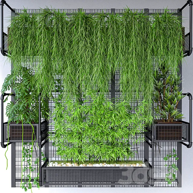 JC Wall Grid Pot 9 3DS Max Model