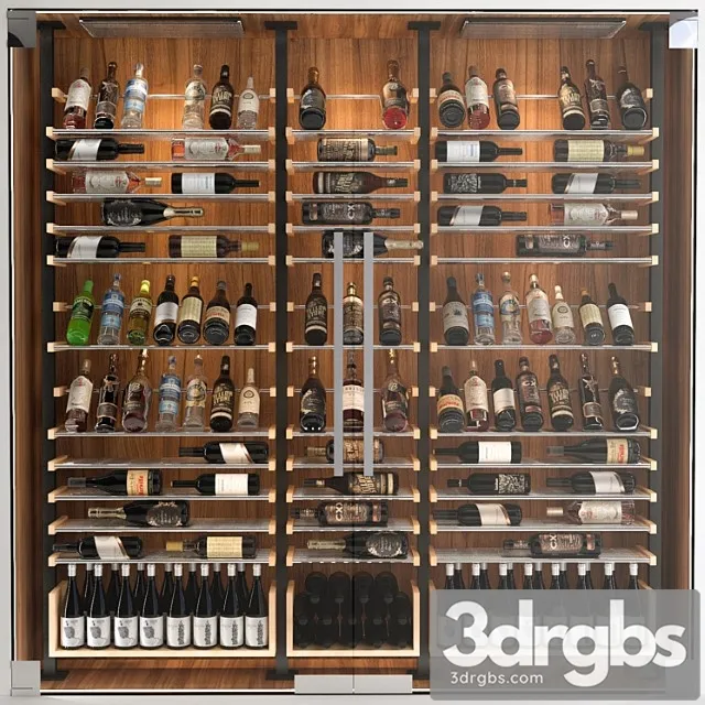 Jc wine cabinet 6 3dsmax Download