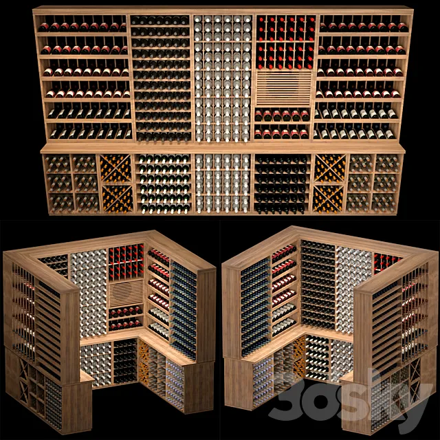 JC Wine Cellar 3 3DS Max Model