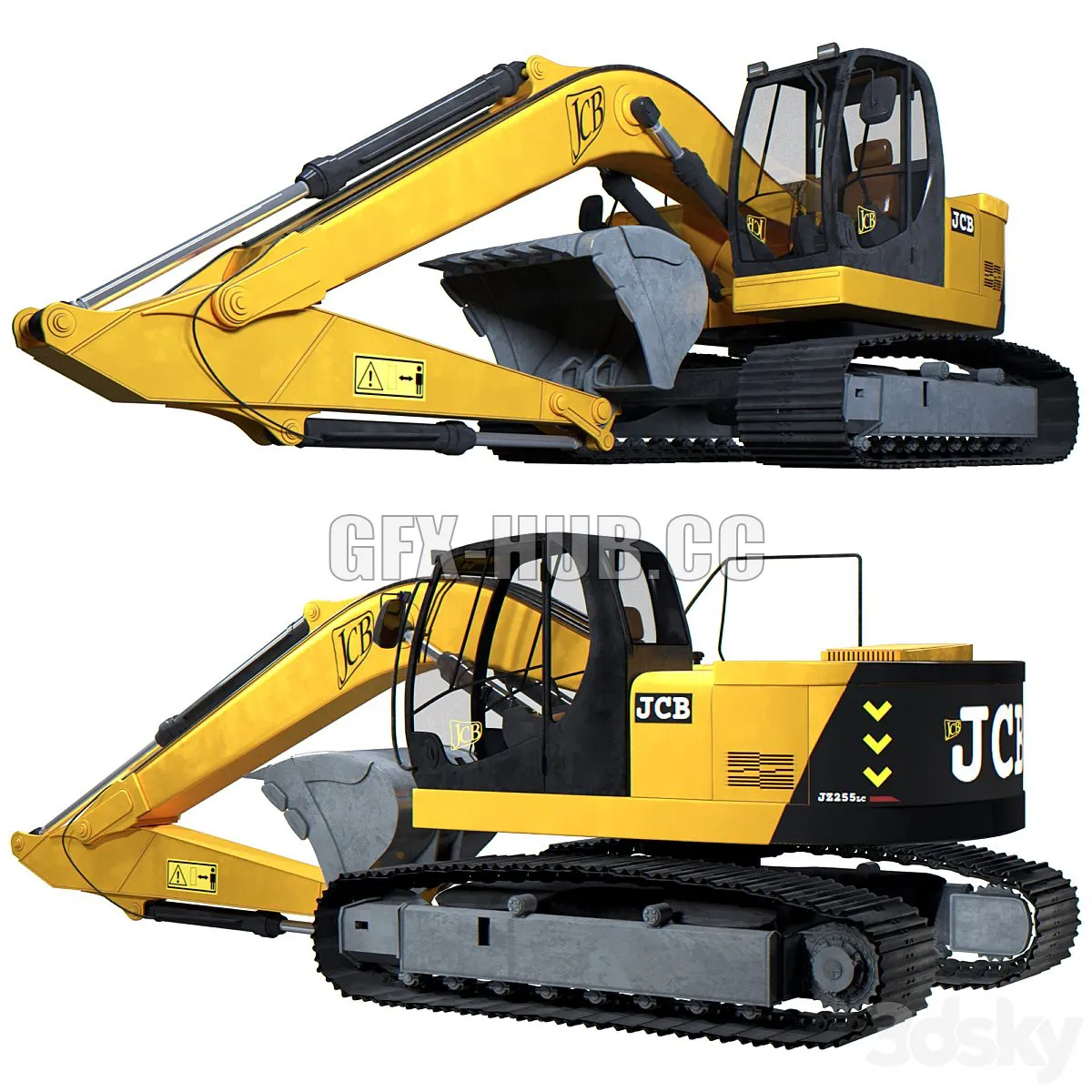 Jcb Excavator 3dsMax Model