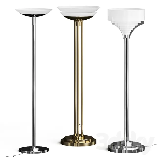 Jean Perzel Noi Set Floor Tables 3ds Max