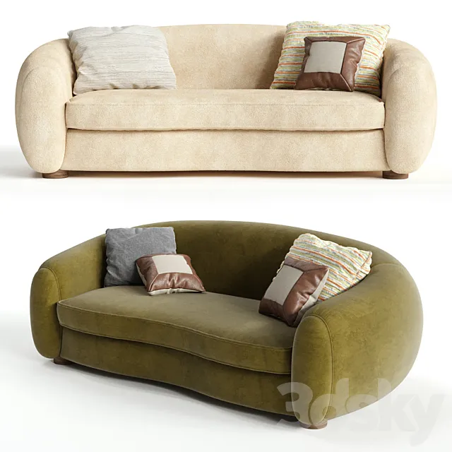 Jean Royer OURS POLAIRE SOFA 3DS Max Model