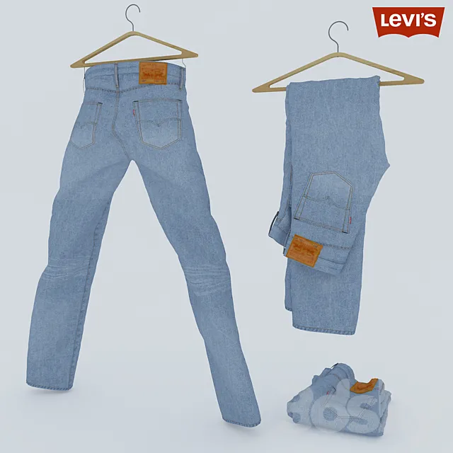 Jeans LEVIS 501 3ds Max