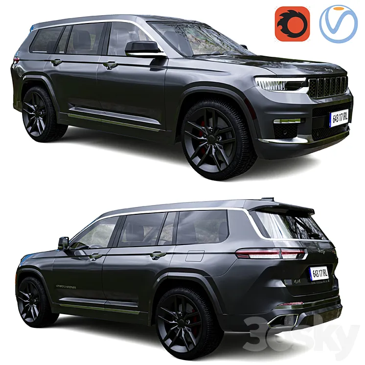 Jeep Grand Cherokee L 2021 3DS Max