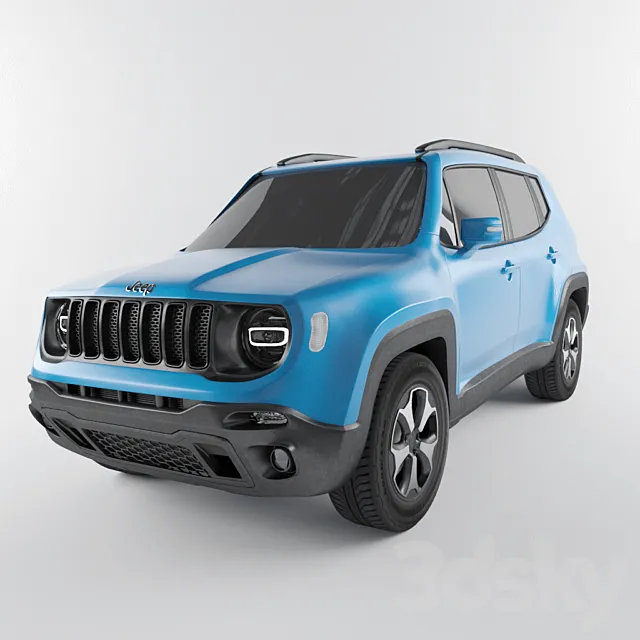 Jeep Renegade Trail-Hawk 2020 3DS Max Model