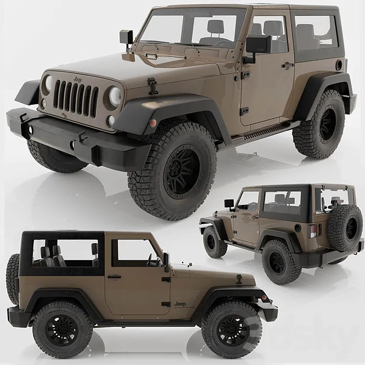 jeep wrangler rubicon 3DS Max