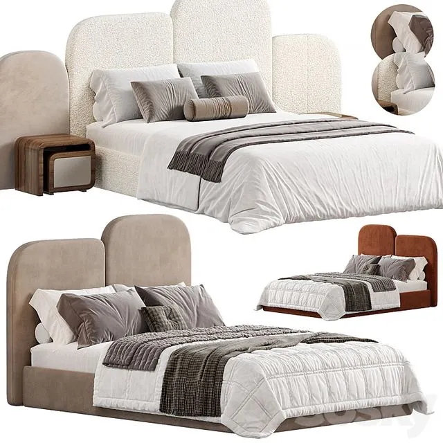 Jeffriess Silk Abaca Bed 3dsMax Model