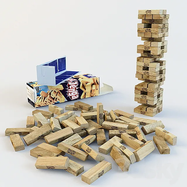 Jenga 3DS Max Model