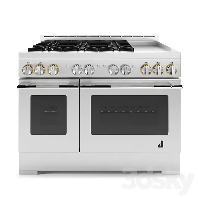 Jenn-Air Professional Gas Stove JGRP748HL 3DS Max Model