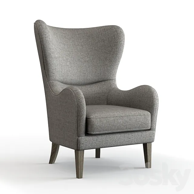 Jera Swoop Wing Chair 3DS Max Model