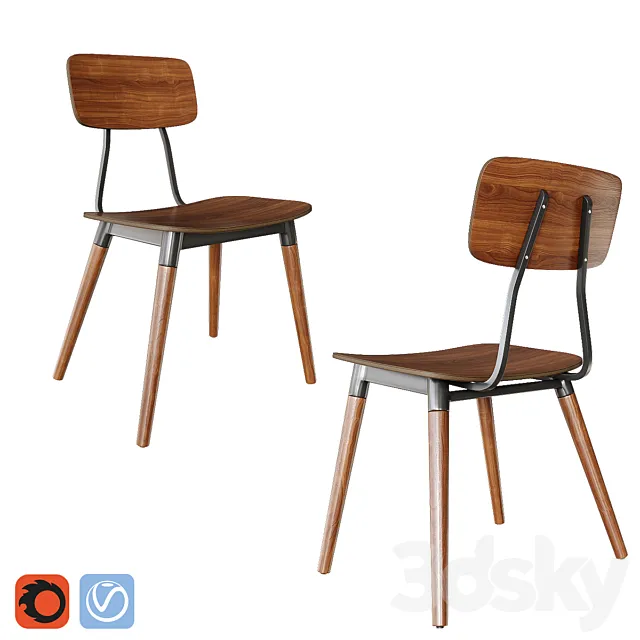 Jeremie Dining Chair 3ds Max