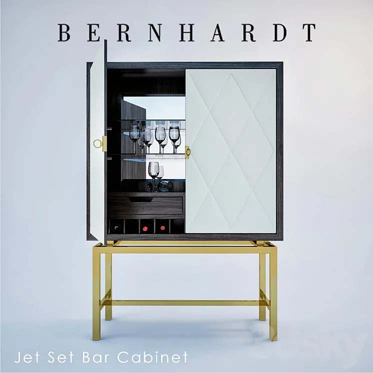 Jet Set Bar Cabinet 3DS Max