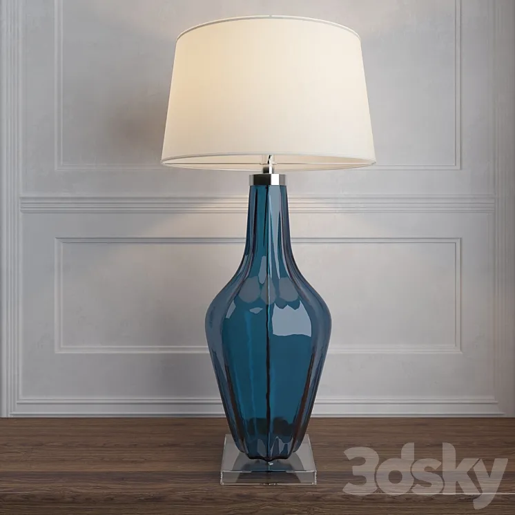 Jewel Glass Lamp Sapphire 3DS Max