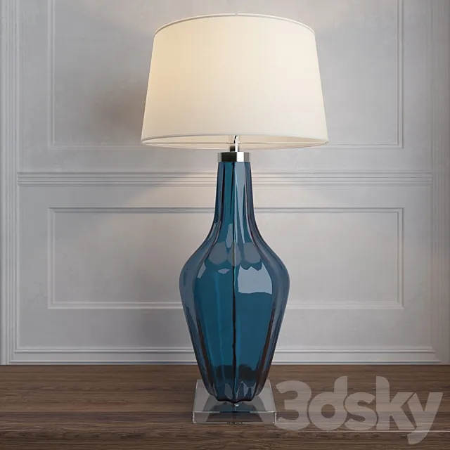 Jewel Glass Lamp. Sapphire 3DSMax File