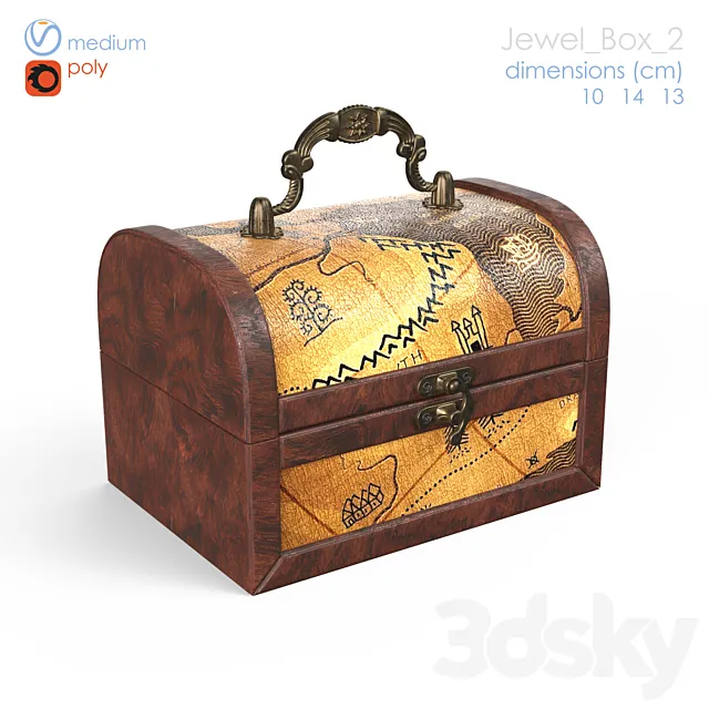 jewelry box 2 3ds Max