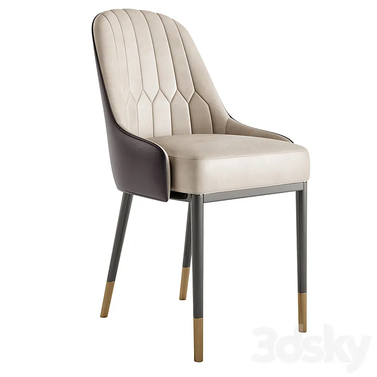 JFIA65A Modern Comfortable Dining Chair 3DS Max Model