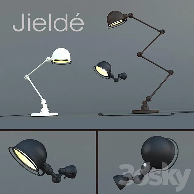 Jielde lamp 3DS Max Model