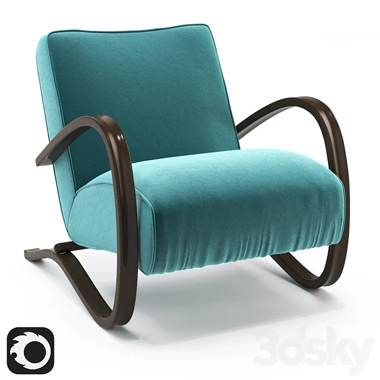Jindrich Halabala Lounge Chairs 3DS Max