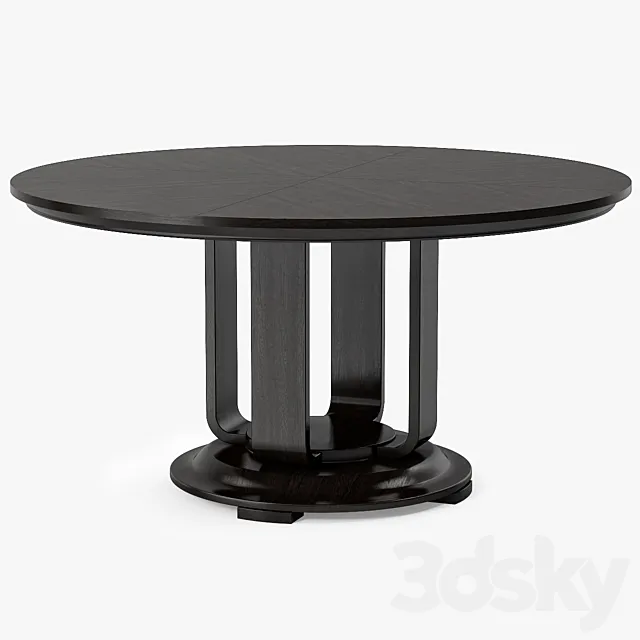 Jiun Ho Denske Table Round 3DS Max Model