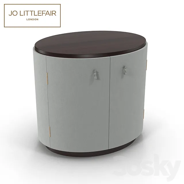 Jo littlefair London Brooksby bedside table 3DS Max Model