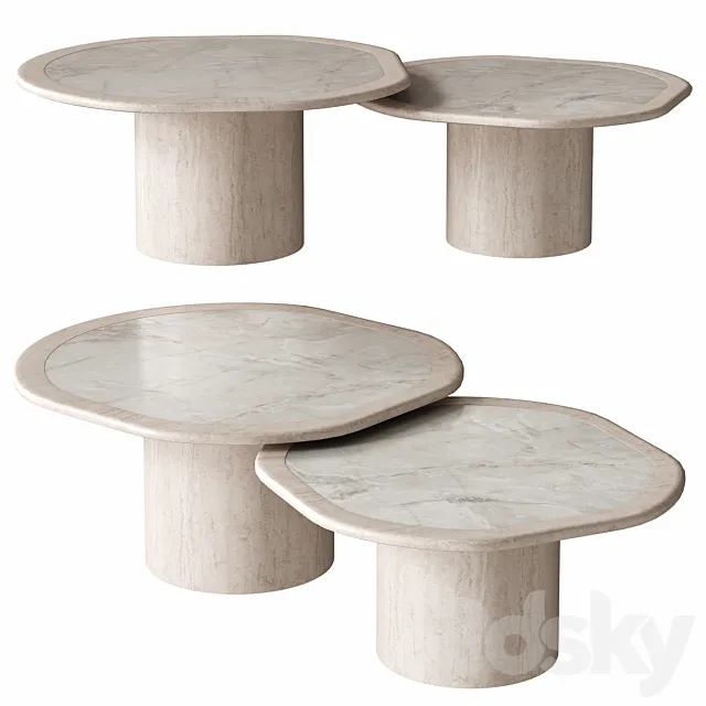 JOAN DUO ONYX COFFEE TABLE 3ds Max