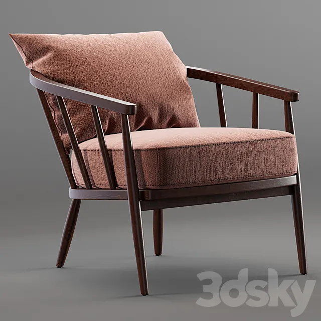 John Lewis- Croft Collection Frome Armchair 3DS Max Model