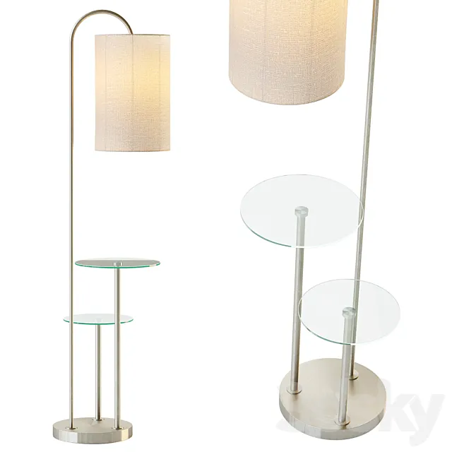 John Lewis Duo Shelf Floor Lamp 3ds Max