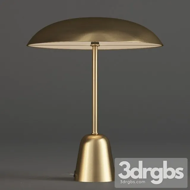 John Lewis LED Table Lamp Satin Brass 3dsmax Download
