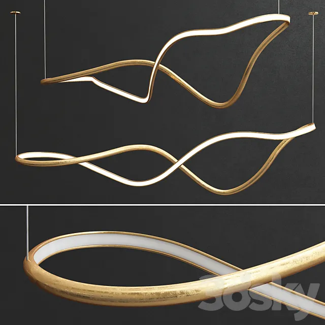 John Procario Freeform Series Light Sculpture IV 3ds Max