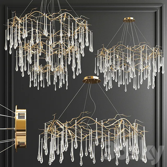 John Richard Chandelier – 3 type 3DSMax File