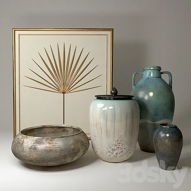 JOHN-RICHARD decorative set 1 3ds Max
