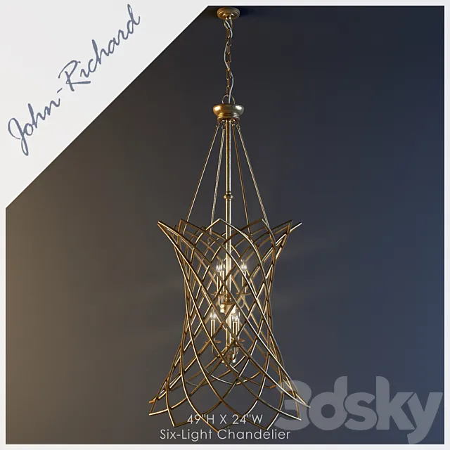 John Richard Lamps and Lighting Chandelier 3DSMax File