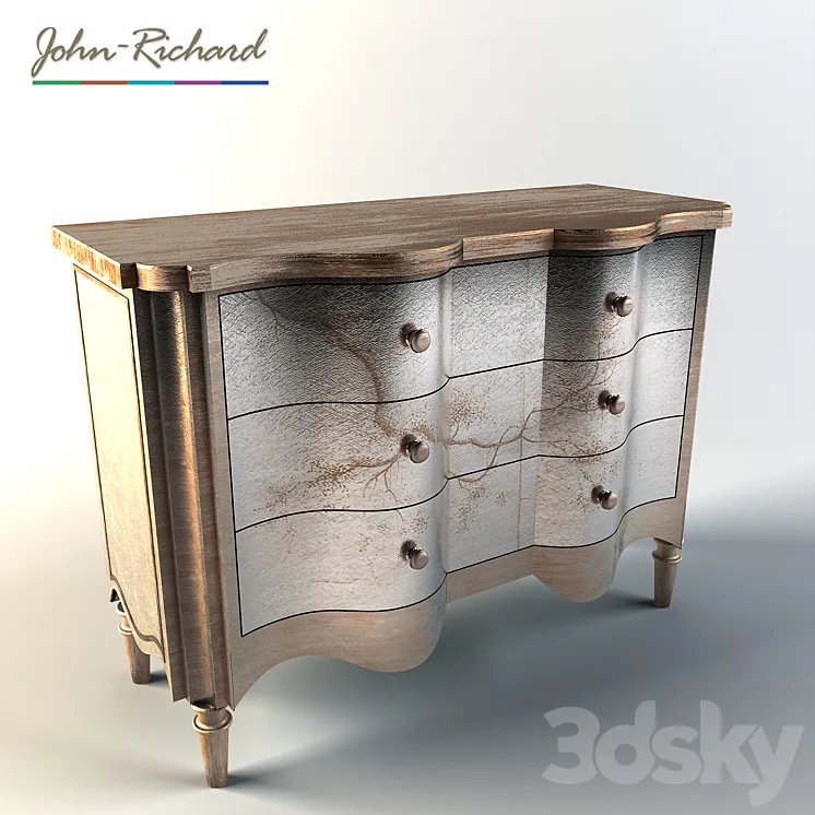 John Richard Portobello Serpentine Chest 3DS Max