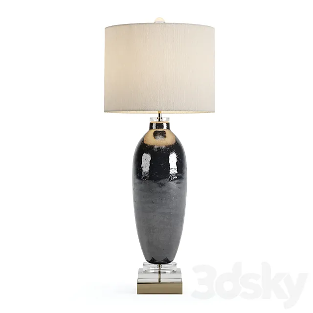 John Richard – Smoky Blue Slender Table Lamp 3ds Max