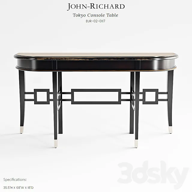 John Richard Tokyo Console Table 3ds Max