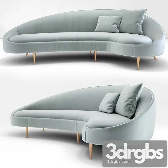 Jonathan adler ether curved sofa_2 2 3dsmax Download