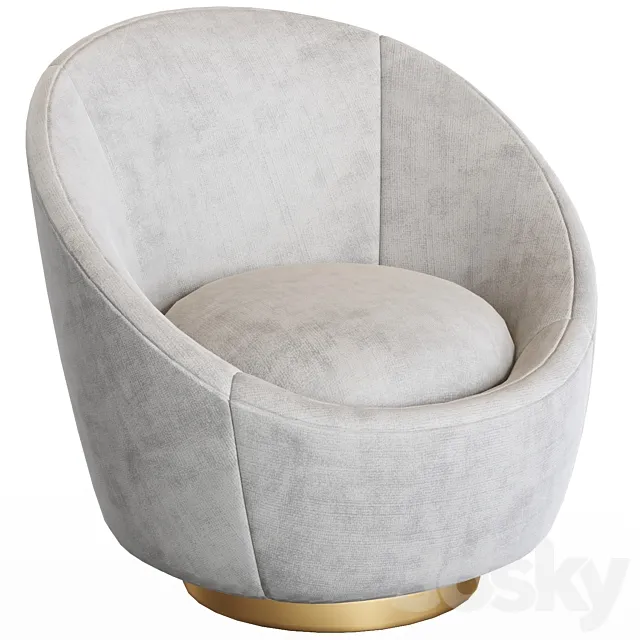 Jonathan Adler Ether Swivel Chair 3DS Max Model