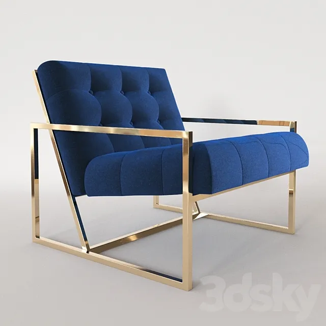 Jonathan Adler Goldfinger armchair 3DS Max Model