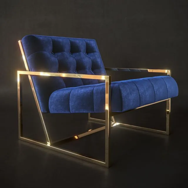 Jonathan Adler Goldfinger armchair 3dsMax Model