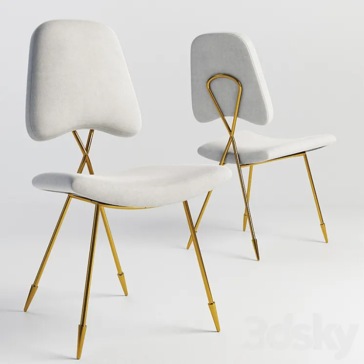 Jonathan Adler Maxime Dining Chair 3DS Max
