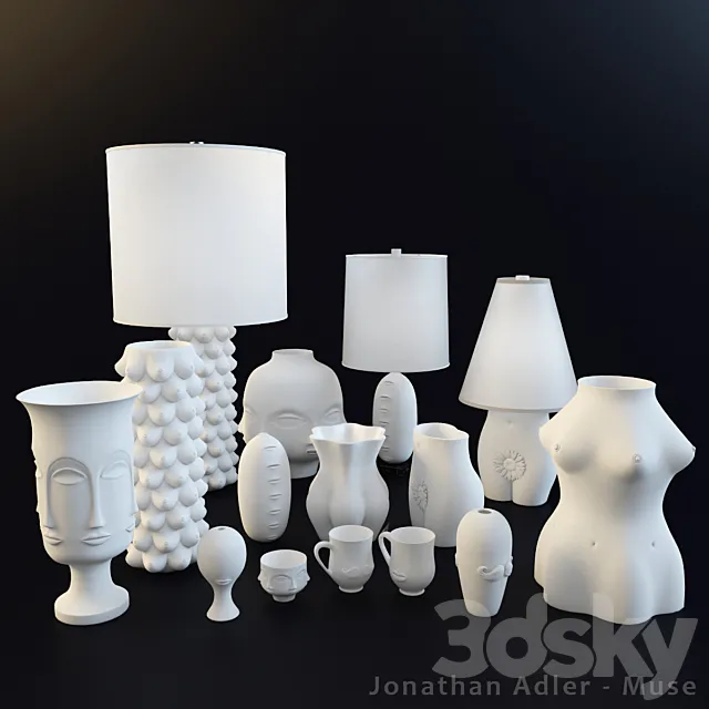 Jonathan Adler-Muse collection 3DS Max Model