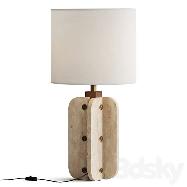 Jonathan Adler Topanga Column Table Lamp 3DSMax File