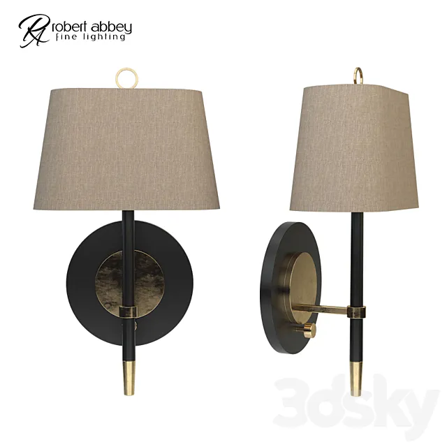 Jonathan Adler Ventana Brass Plug-In Wall Lamp 3ds Max