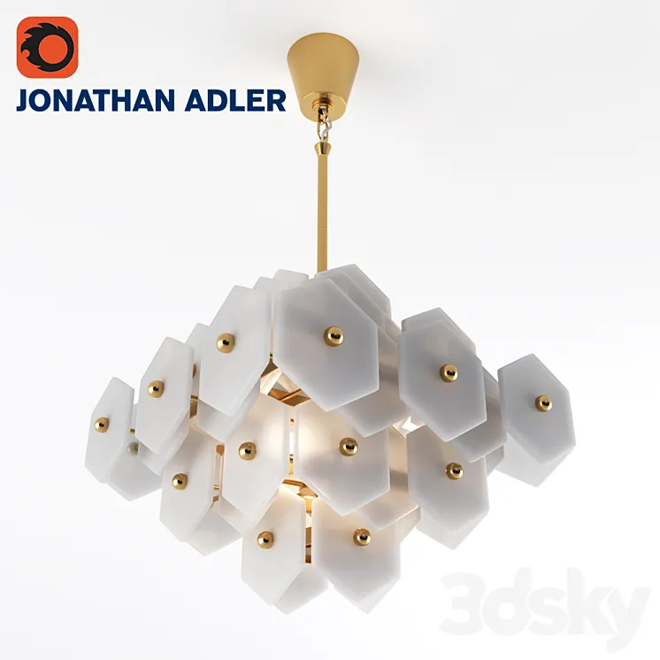 JONATHAN ADLER – Vienna small chandelier 3DS Max Model